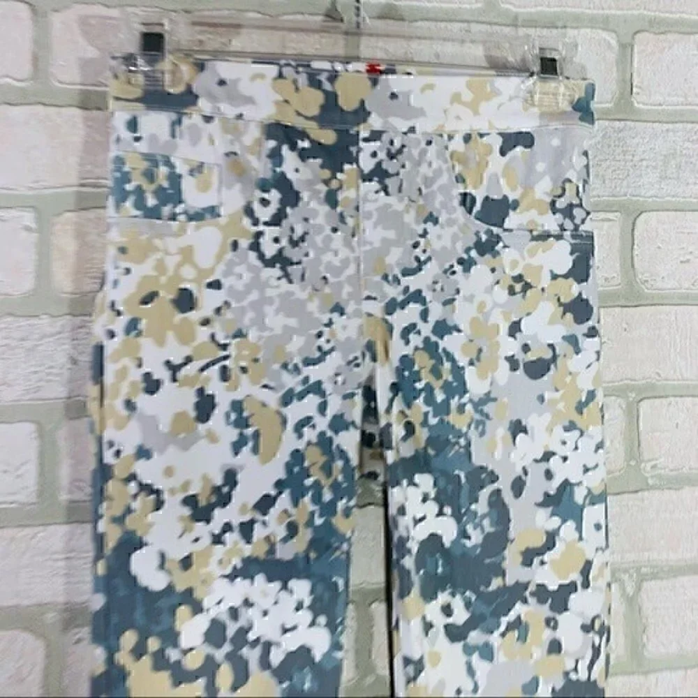 SPANX Floral Print Jeanish Ankle Leggings Size XS
